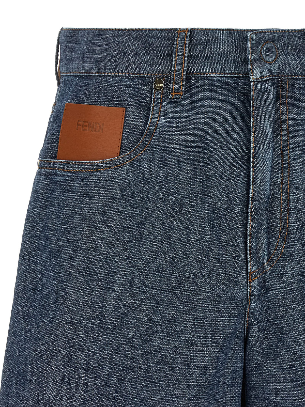 Shorts Bermuda en coton bleu