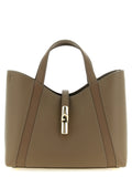 Sac fourre-tout en cuir de veau gris