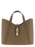 Sac fourre-tout en cuir de veau gris