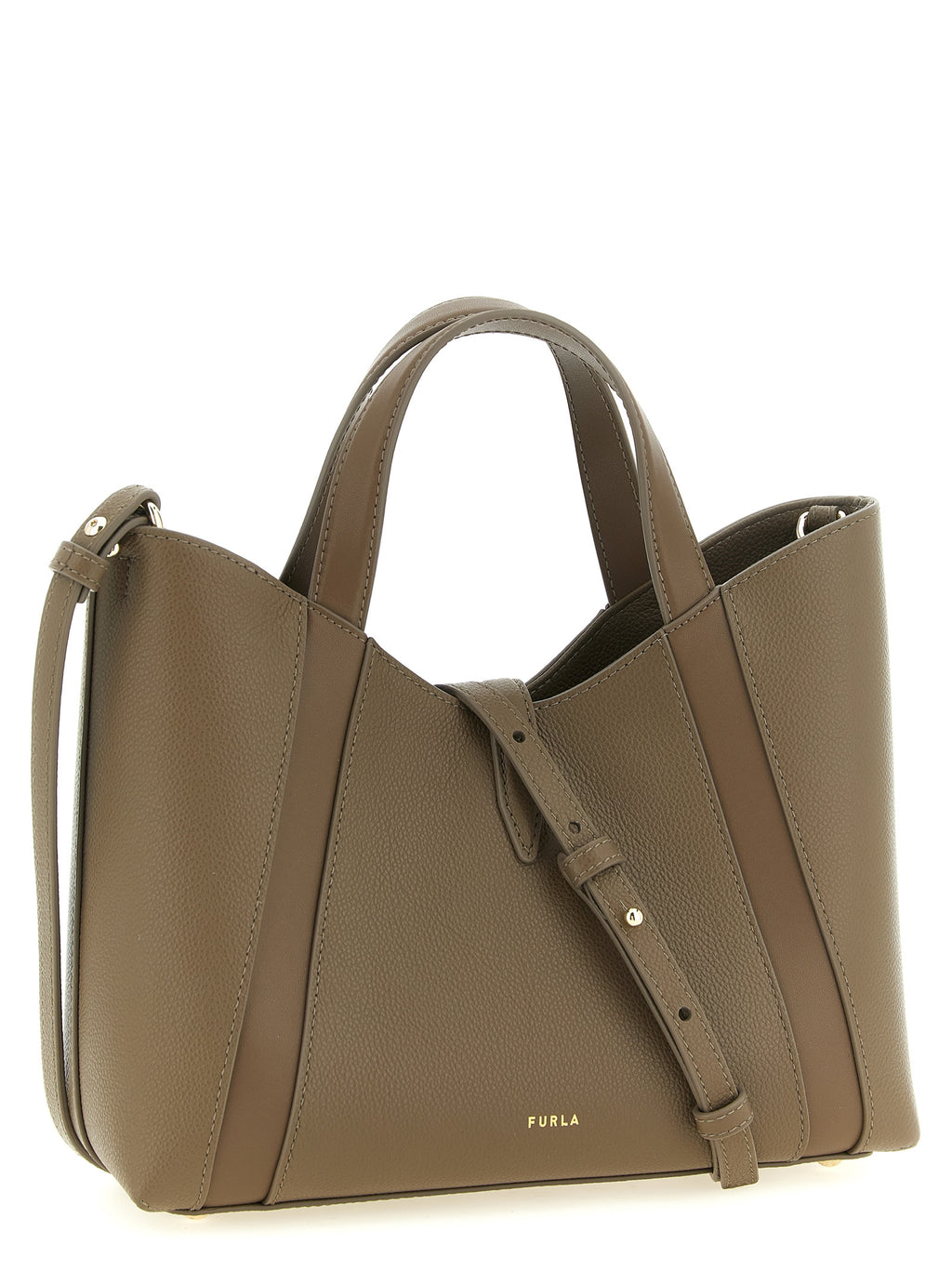 Sac fourre-tout en cuir de veau gris