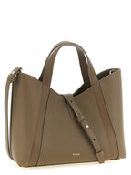 Sac fourre-tout en cuir de veau gris