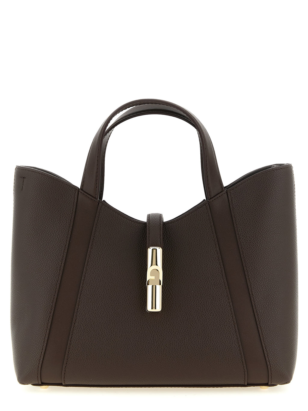 Grand sac cabas en cuir marron