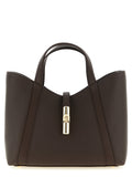 Grand sac cabas en cuir marron