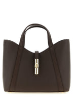 Grand sac cabas en cuir marron