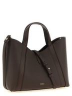 Grand sac cabas en cuir marron