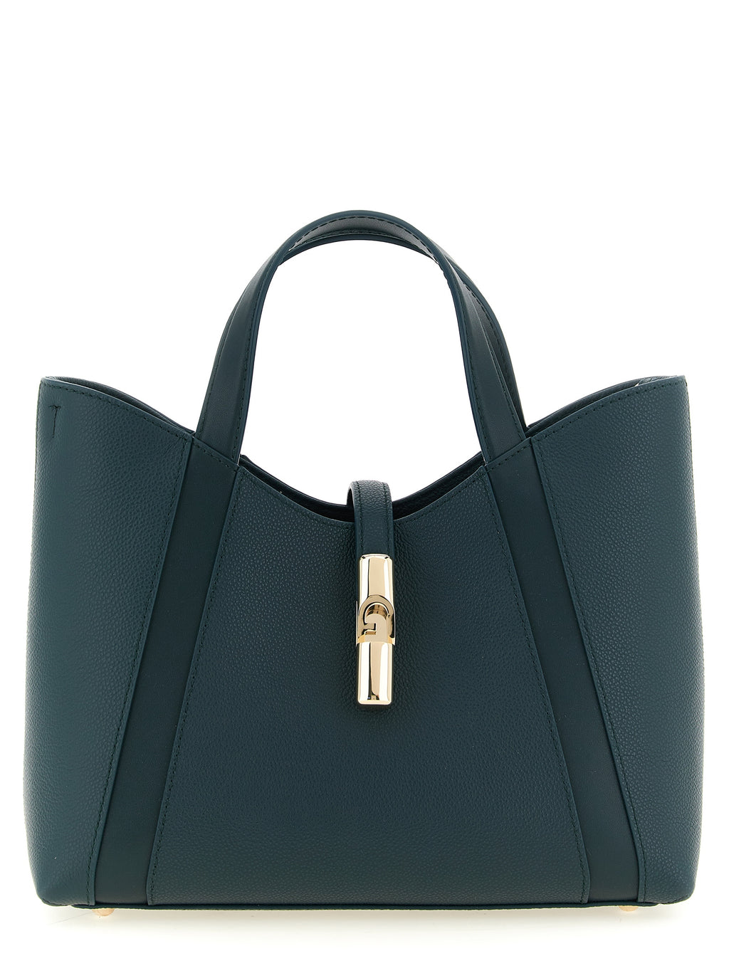 Cabas en cuir vert