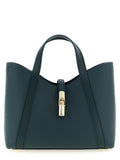 Cabas en cuir vert