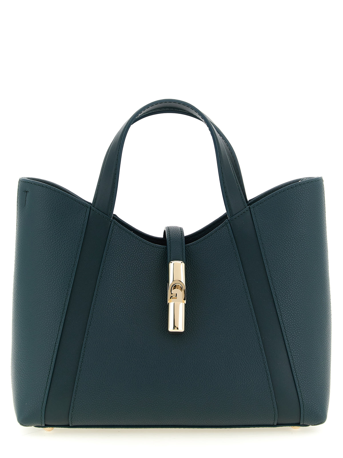Cabas en cuir vert