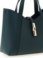 Cabas en cuir vert