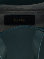 Cabas en cuir vert