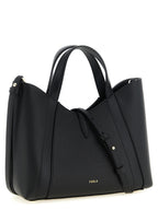 Black Leather Tote Bag