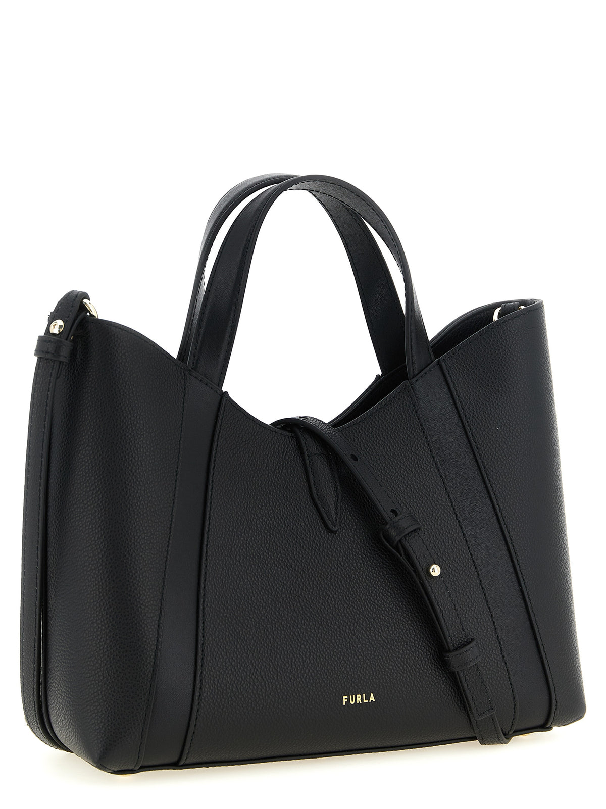 Black Leather Tote Bag
