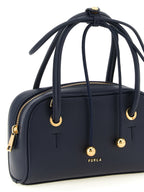 Blue Leather Handbag