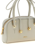 Grey Leather Handbag
