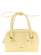 Sac à main en cuir jaune