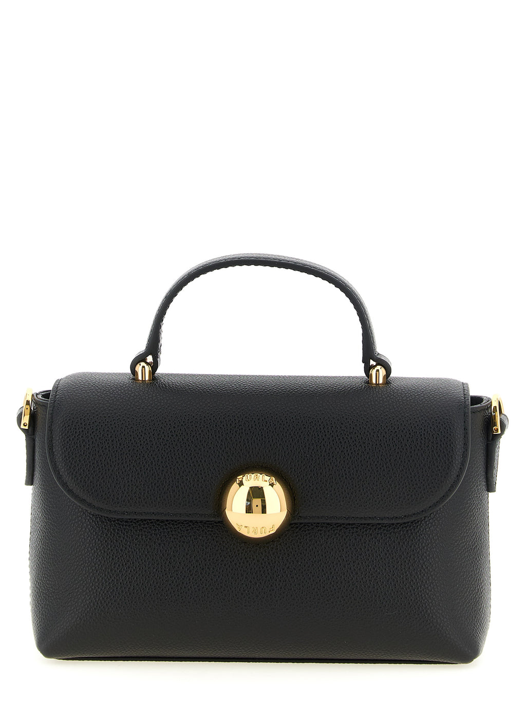 Sac à main en cuir de veau noir
