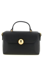 Sac à main en cuir de veau noir