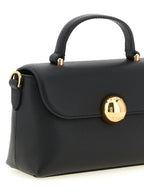 Sac à main en cuir de veau noir