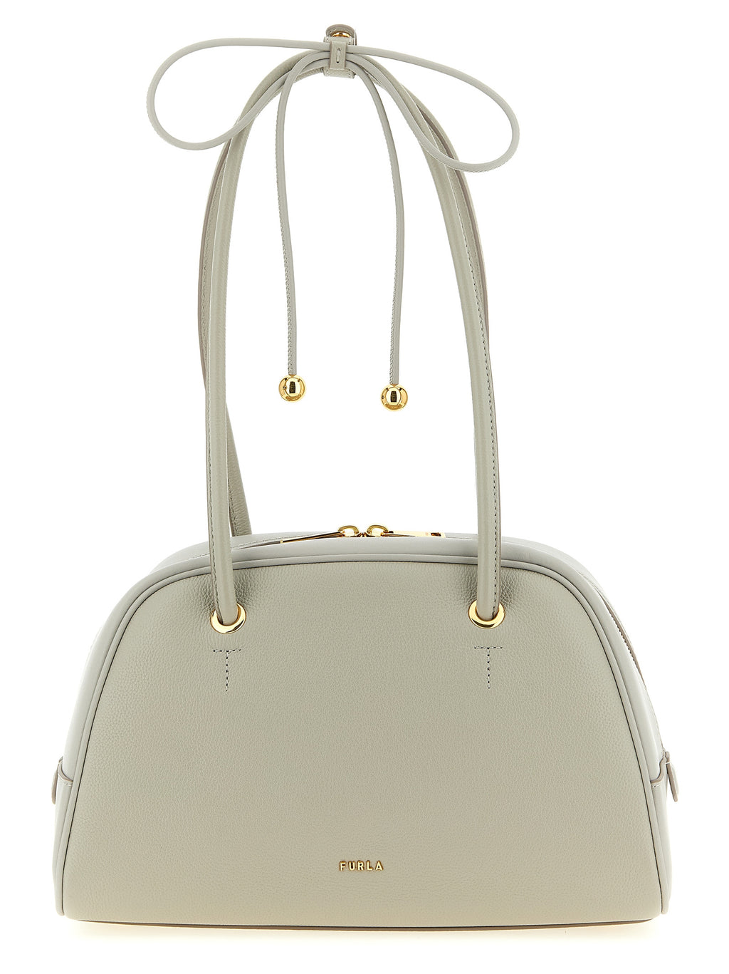 Sac à main en cuir gris