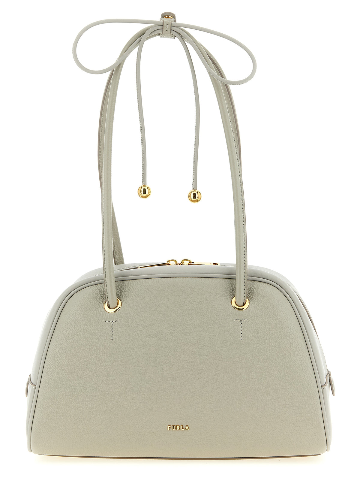 Sac à main en cuir gris