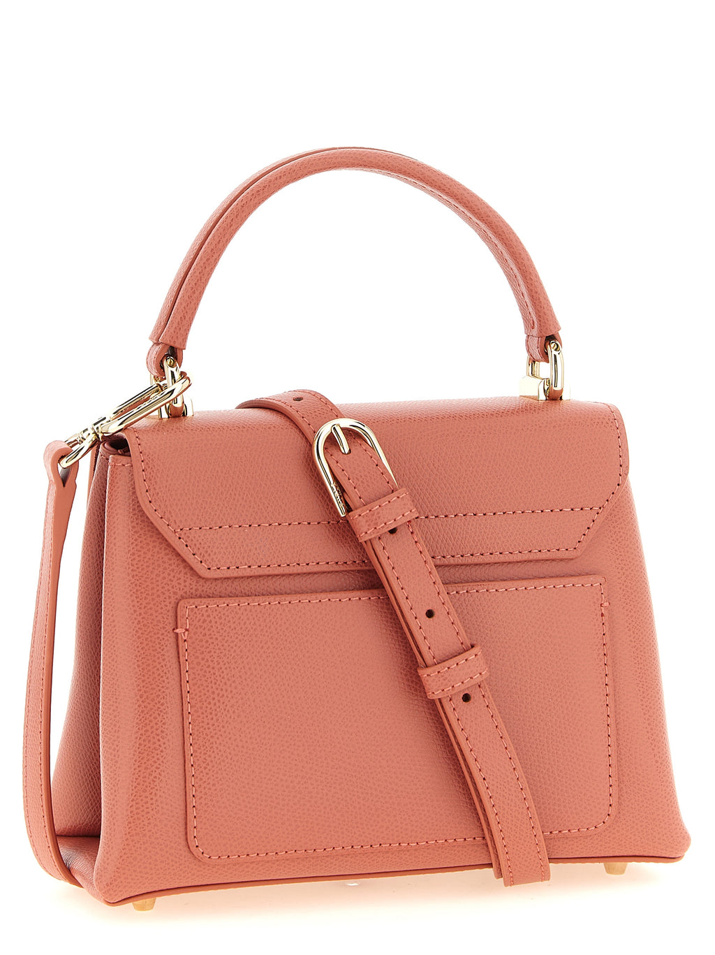 Sac à main en cuir rose