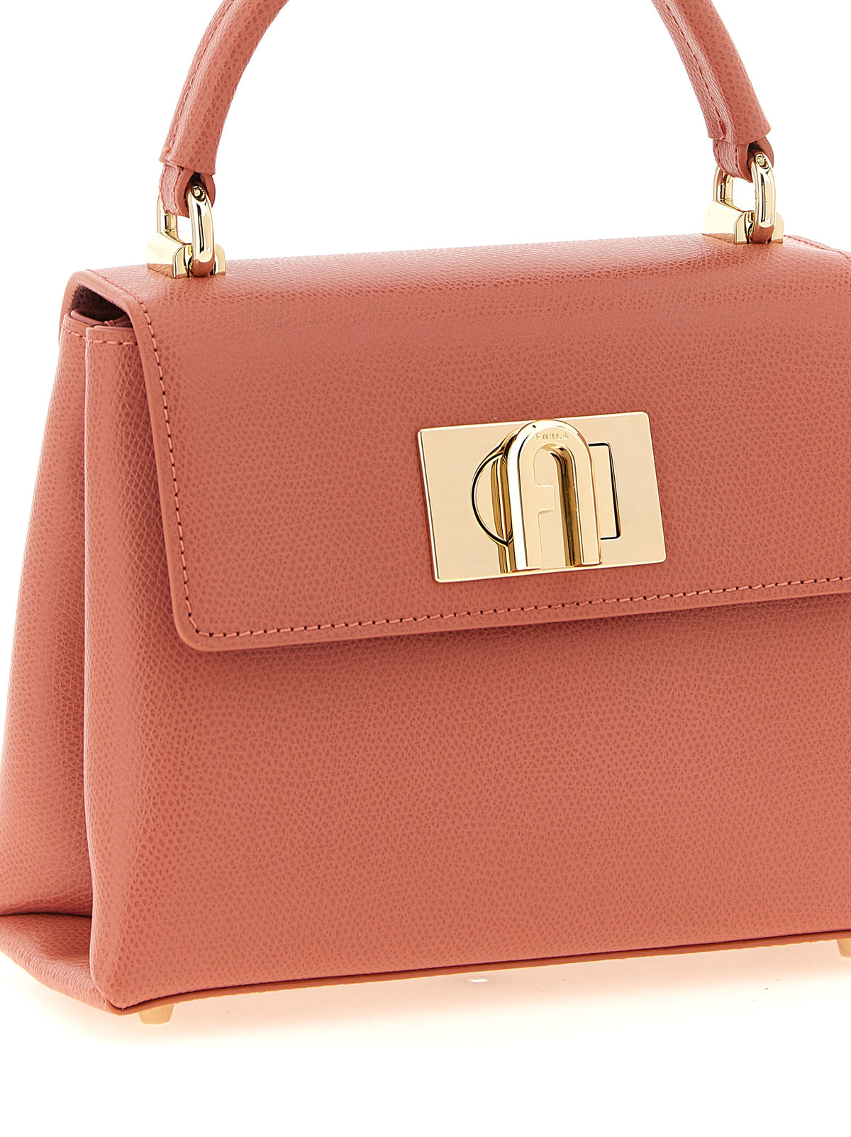 Sac à main en cuir rose
