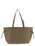 Grand sac cabas en cuir gris