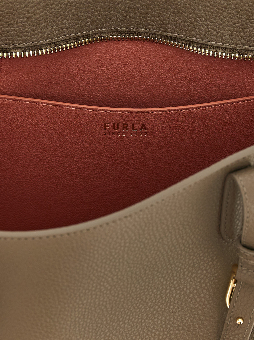 Grand sac cabas en cuir gris