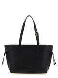 Sac cabas en cuir de veau noir