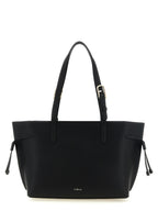 Sac cabas en cuir de veau noir
