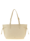 White Leather Tote Bag