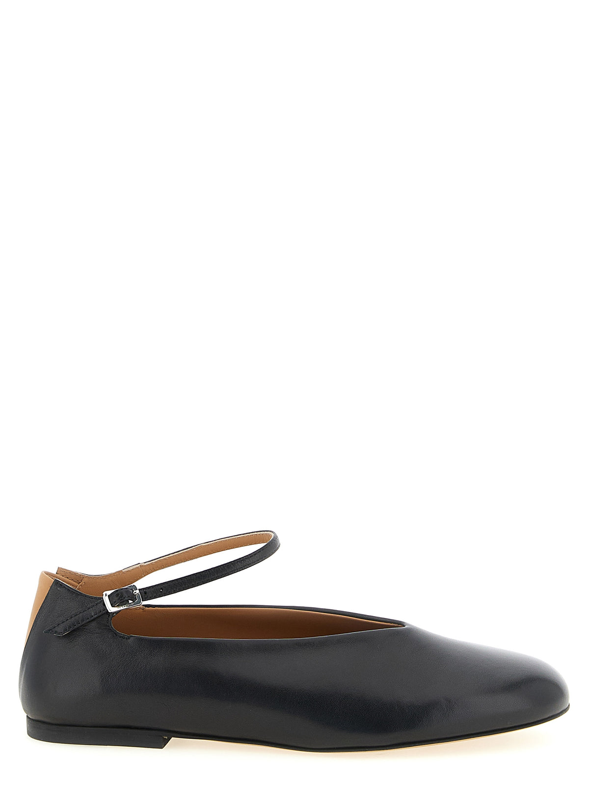Ballerines en cuir noir