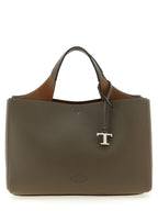 Sac à main en cuir gris