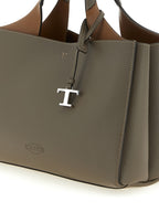 Sac à main en cuir gris