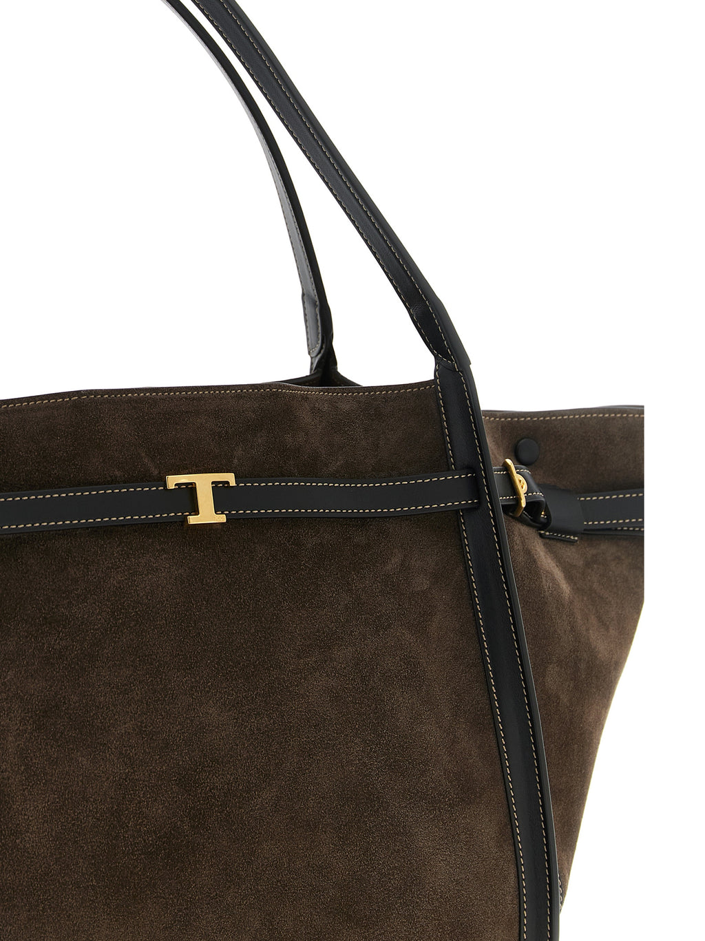 Sac fourre-tout en daim marron