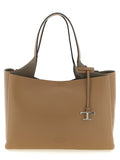 Grand sac cabas en cuir marron