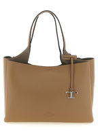 Grand sac cabas en cuir marron