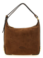 Brown Suede Shoulder Bag