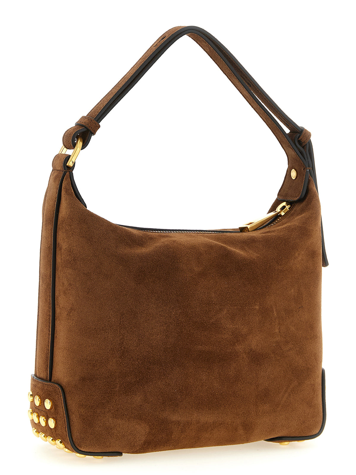 Brown Suede Shoulder Bag