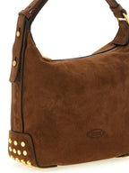 Brown Suede Shoulder Bag