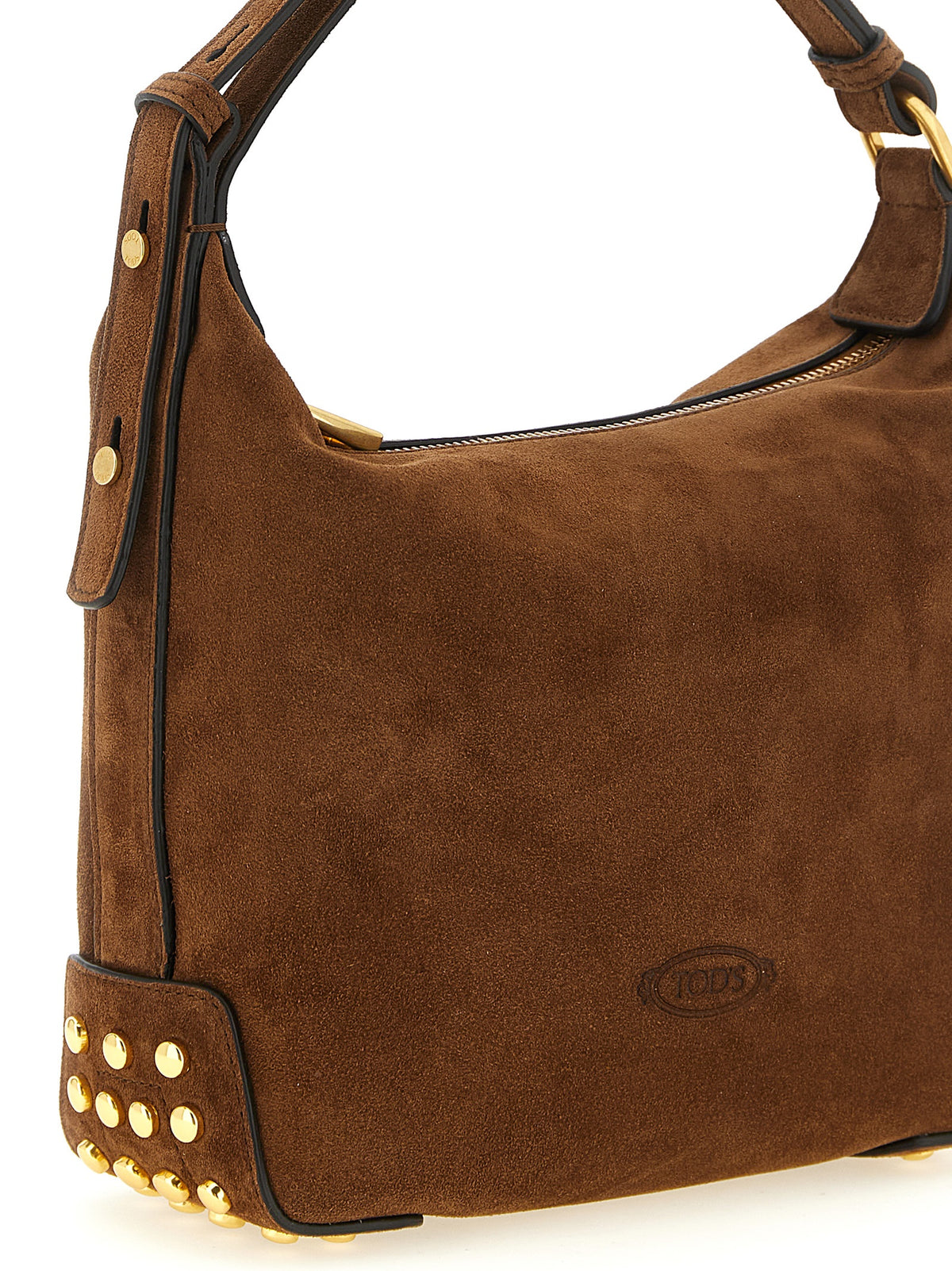Brown Suede Shoulder Bag