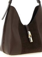 Brown Suede Shoulder Bag