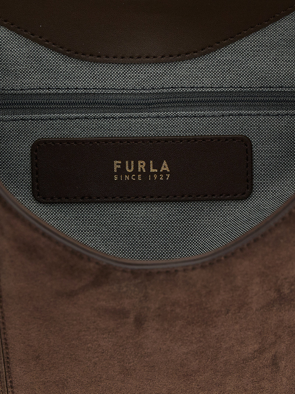 Brown Suede Shoulder Bag