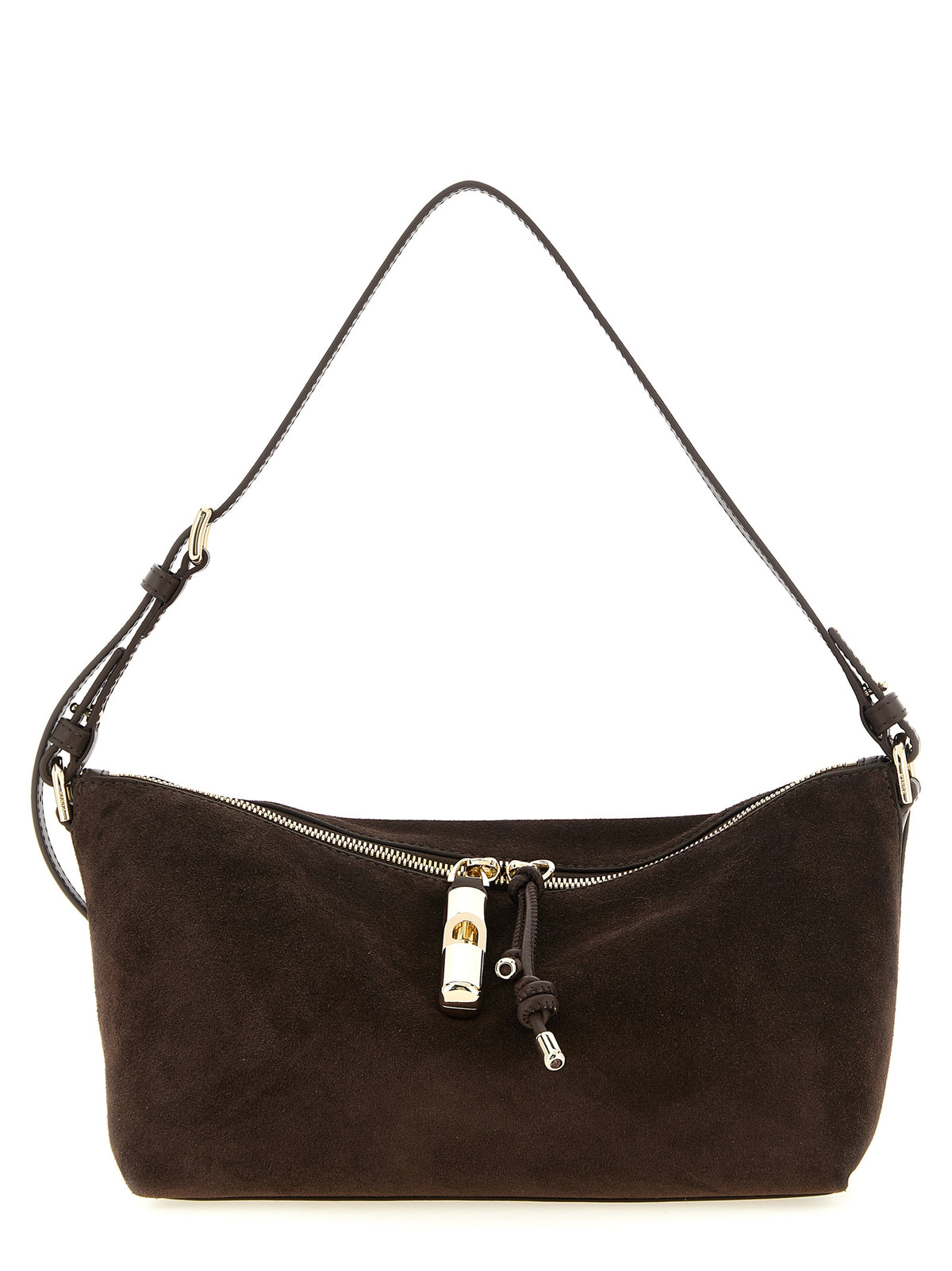 Sac à bandoulière en daim marron