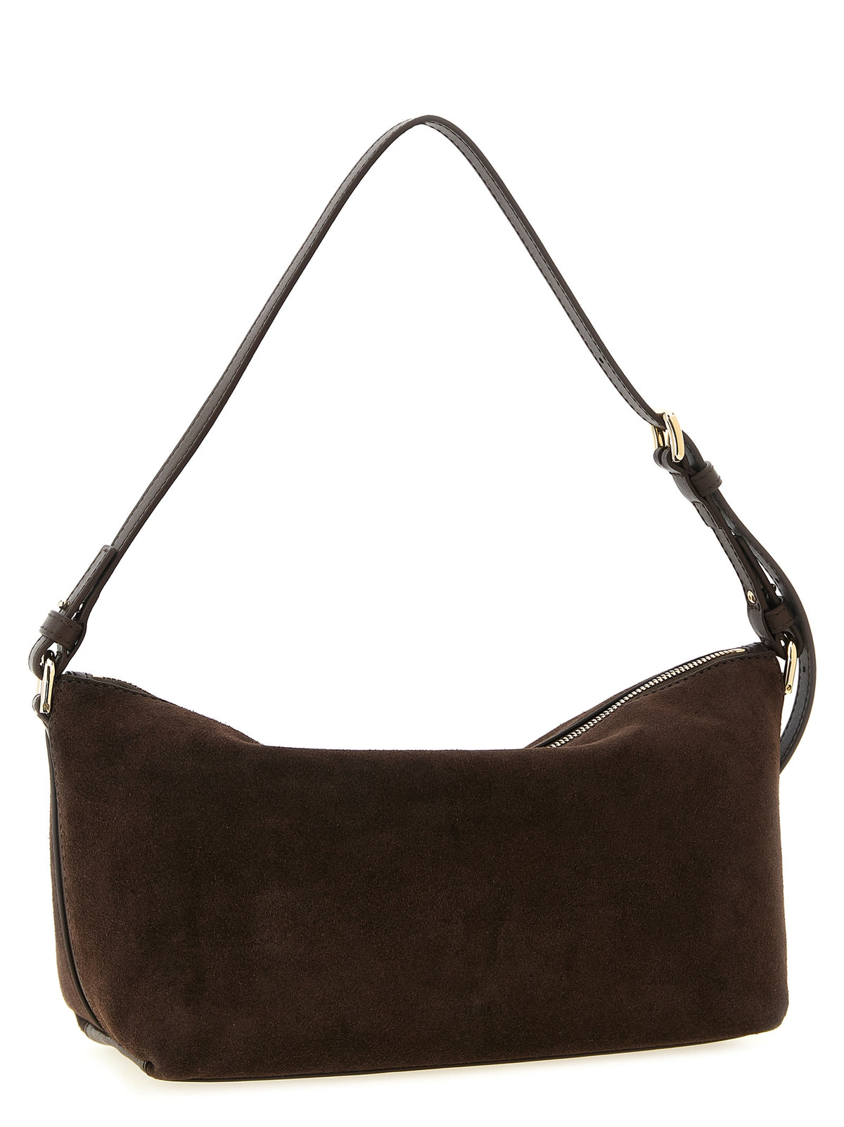 Sac à bandoulière en daim marron