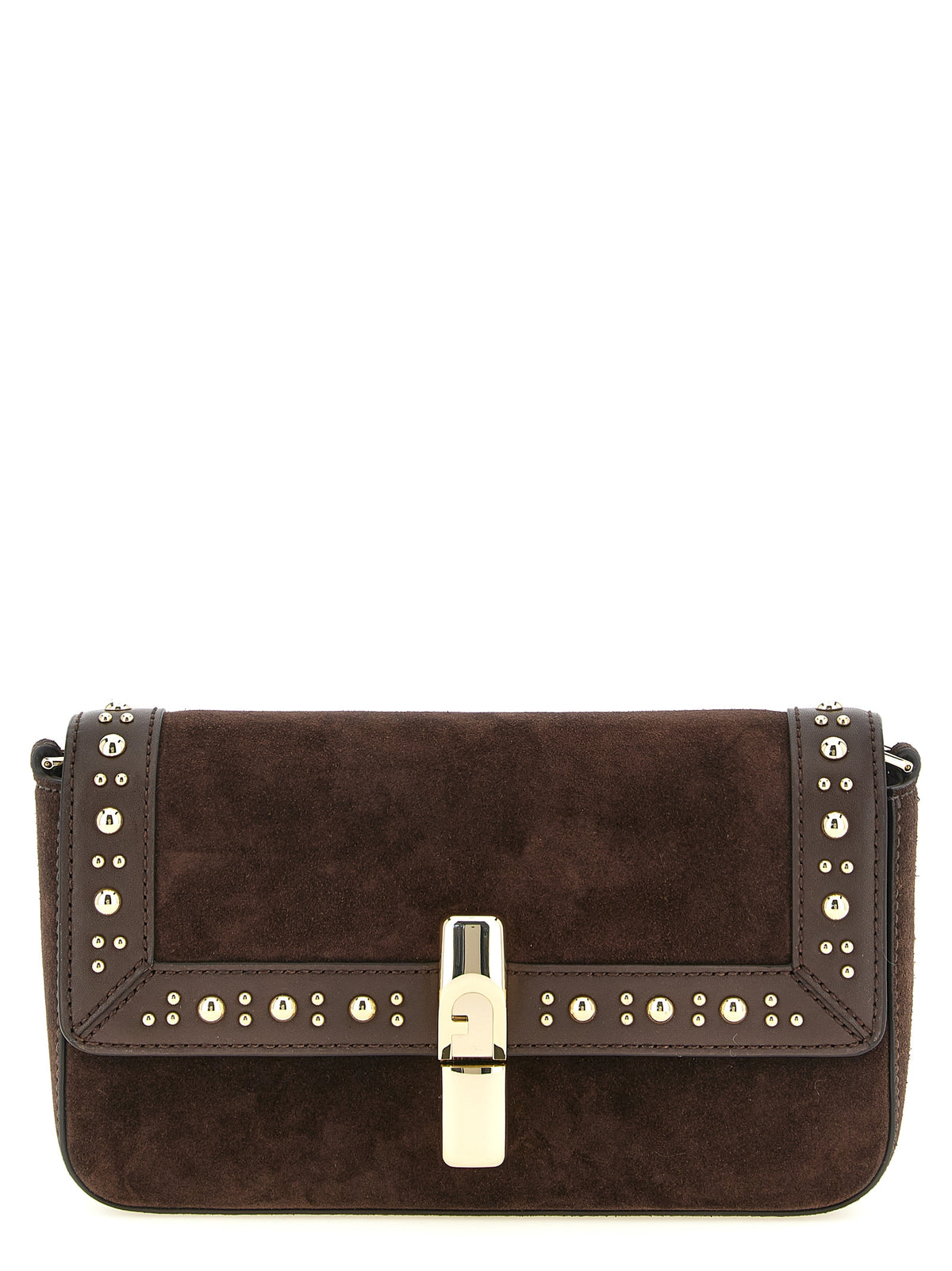 Sac bandoulière en daim marron
