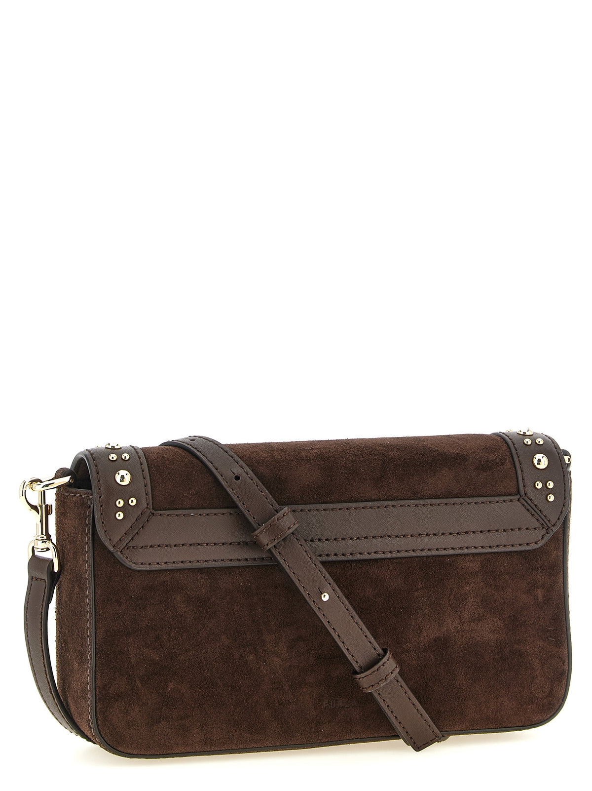 Sac bandoulière en daim marron