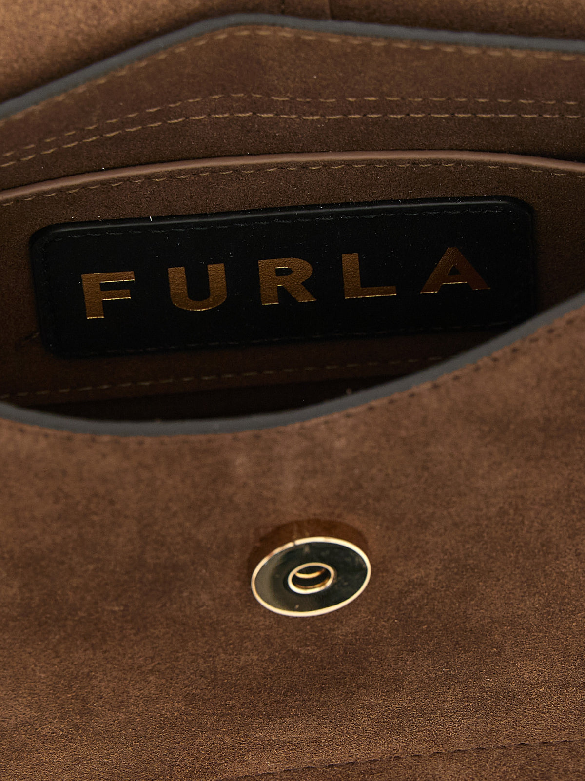 Brown Suede Handbag