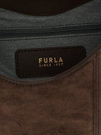 Brown Calfskin Shoulder Bag