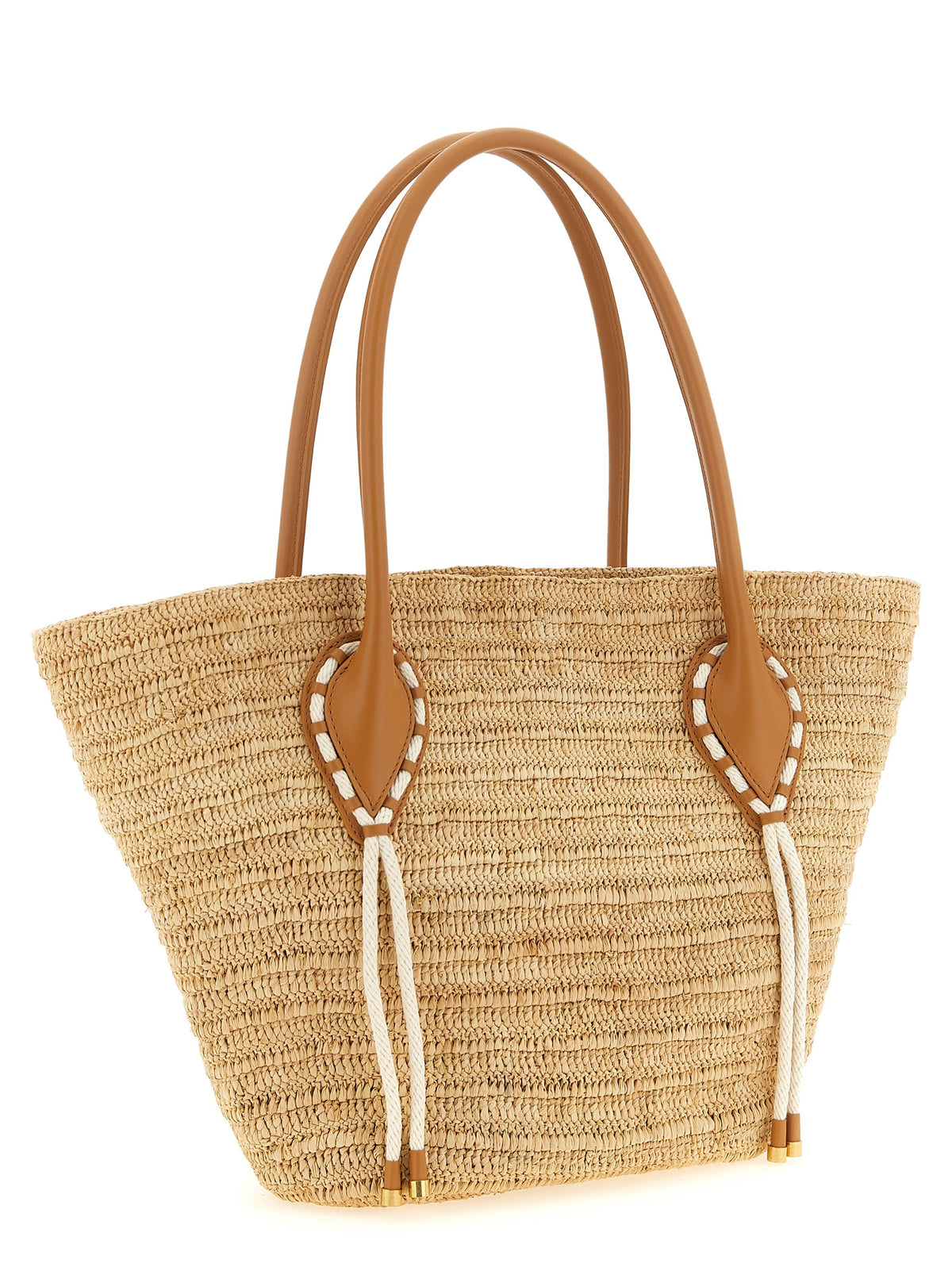 Raffia Tote Bag – Beige
